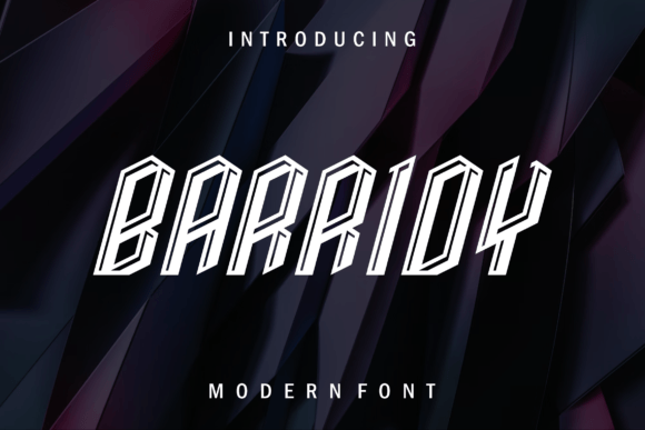 Barridy: A Font for Timeless Elegance and Modern Design