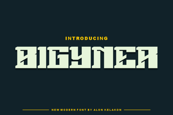 Bigyner Font: A Bold Slab Serif for Modern Design