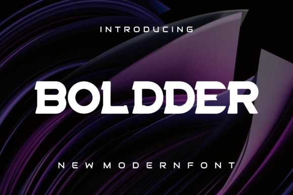 Boldder: A Modern Slab Serif Font for Classy and Elegant Design