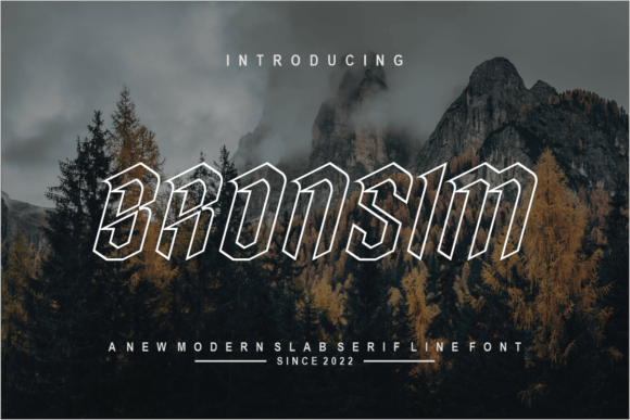 Bronsim: A Timeless Font for Modern Branding and Design