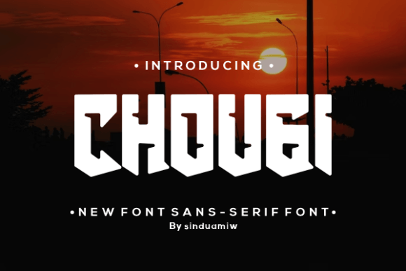 Chougi: A Bold Statement in Slab Serif Typography