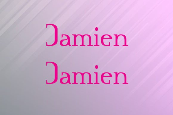 Damien Font: A Unique Slab Serif for Modern Design