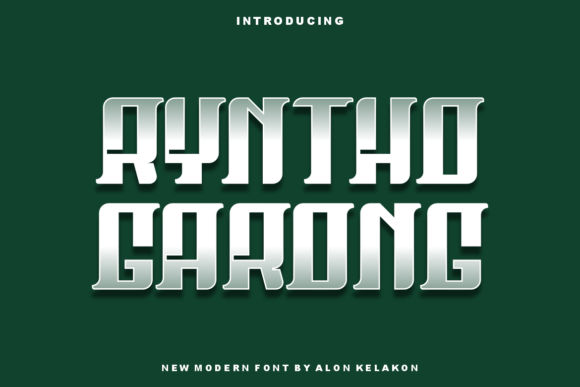 Exploring the Design Potential of Ryntho Garong: A Bold Slab Serif Font
