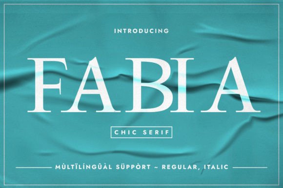 Fabia: The Timeless Slab Serif Typeface for Modern Design