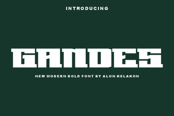 Gandes: A Unique Slab Serif Font for Modern Designers