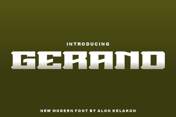 Gerand: A Unique Slab Serif Font for Powerful Design