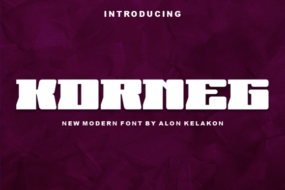 Korneg: A Unique Slab Serif Font for Modern Design Projects