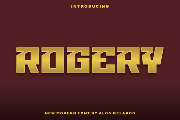 Rogery: A Bold Slab Serif Font for Creative Projects