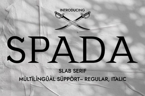 Spada: The Elegant Typeface for Serious Design Projects