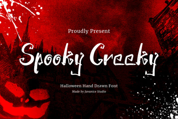 Spooky Creeky: A Halloween-Themed Hand-Drawn Slab Serif Font