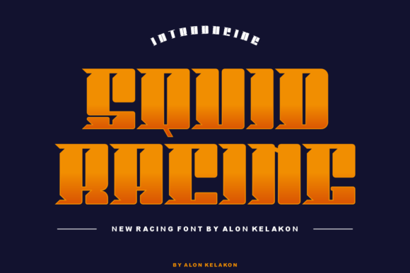 Squid Racing: The Bold and Unique Slab Serif Font for Modern Design